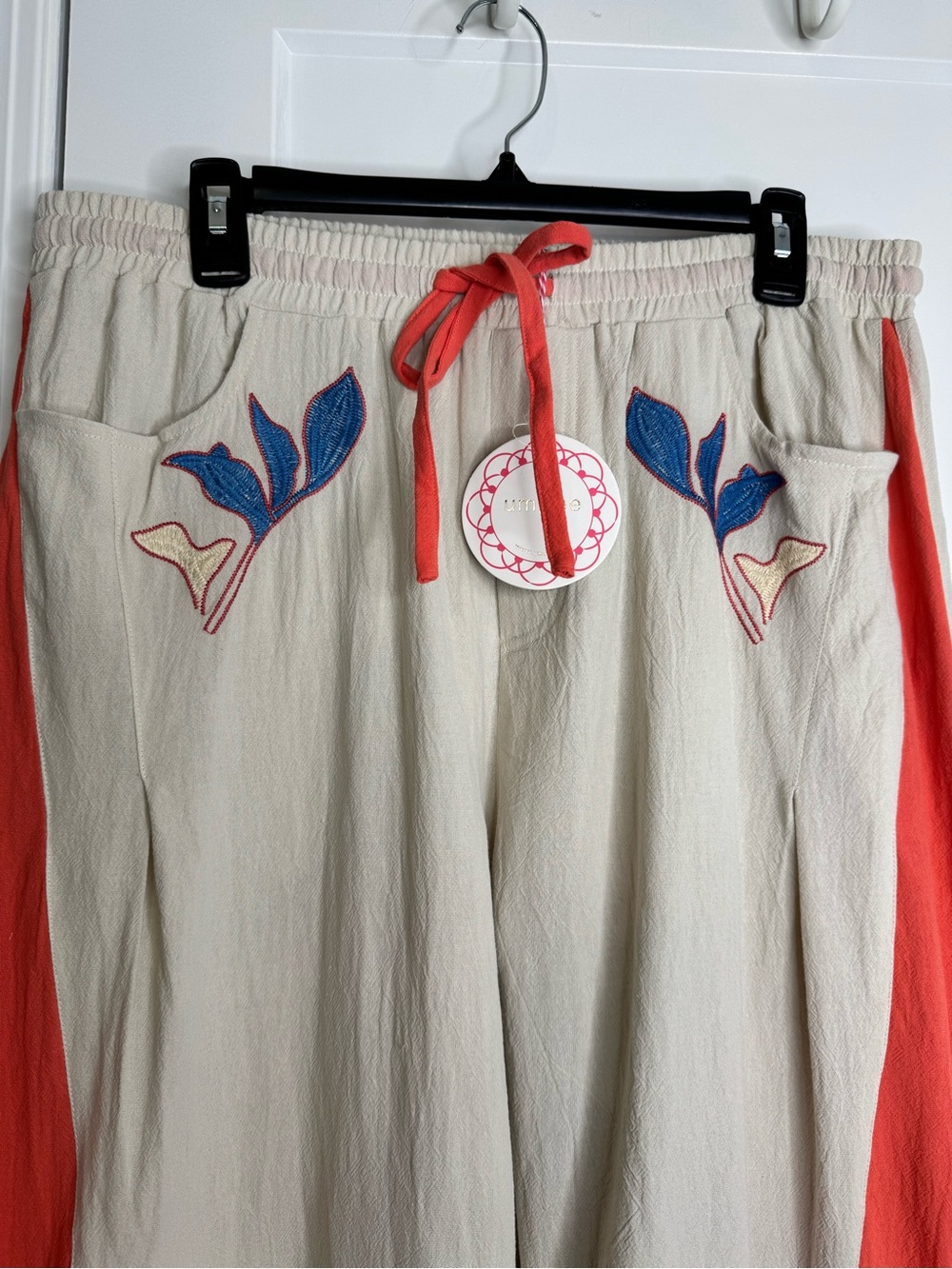 Umgee Barrel Leg Cotton Pants - Picture 3 of 7